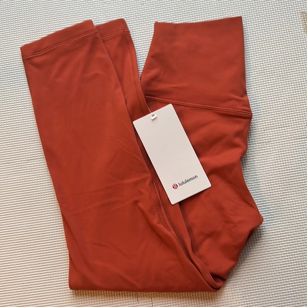 Lululemon Align Crop 23 Sz 6 Canyon Orange Leggings Halloween Fall Workout Pants - Picture 3 of 7